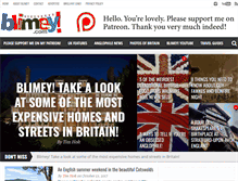 Tablet Screenshot of blimey.com